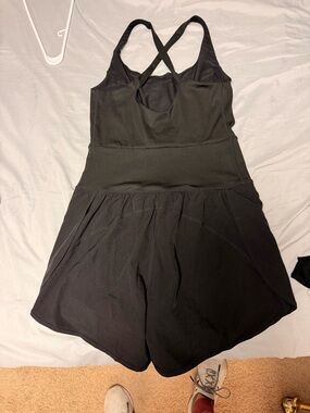 Women’s Black Cross-Back Romper